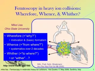 Femtoscopy in heavy ion collisions: Wherefore, Whence, &amp; Whither?