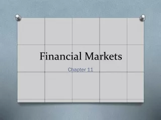 Financial Markets