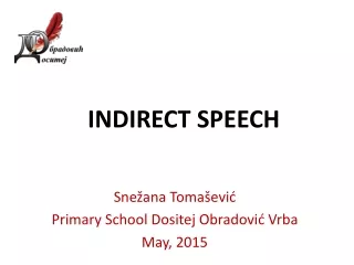 INDIRECT SPEECH