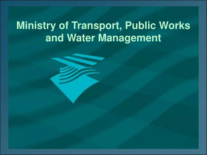 ministry of transport public works and water