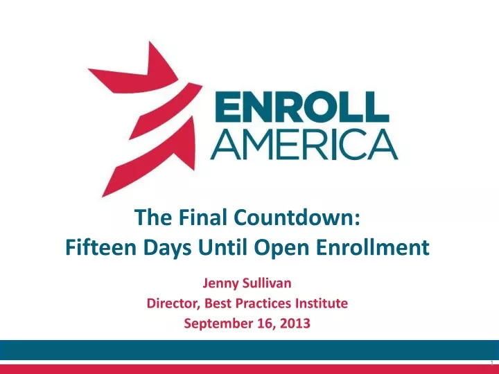 the final countdown fifteen days until open enrollment
