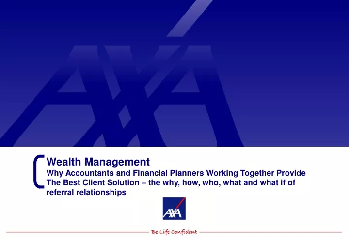 wealth management why accountants and financial
