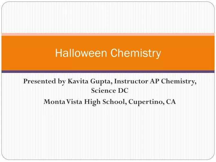 halloween chemistry