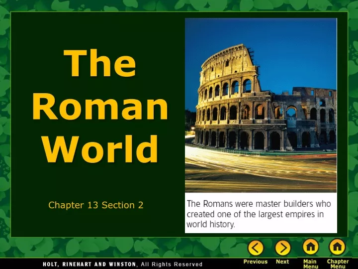 the roman world