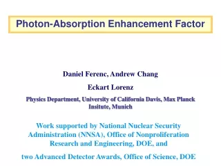 Photon-Absorption Enhancement Factor