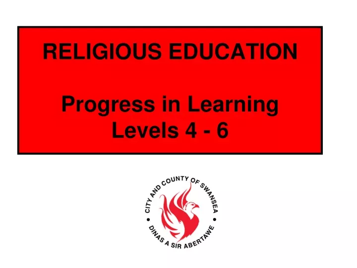 religious education progress in learning levels 4 6