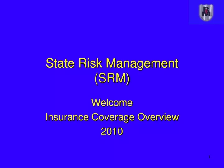 state risk management srm