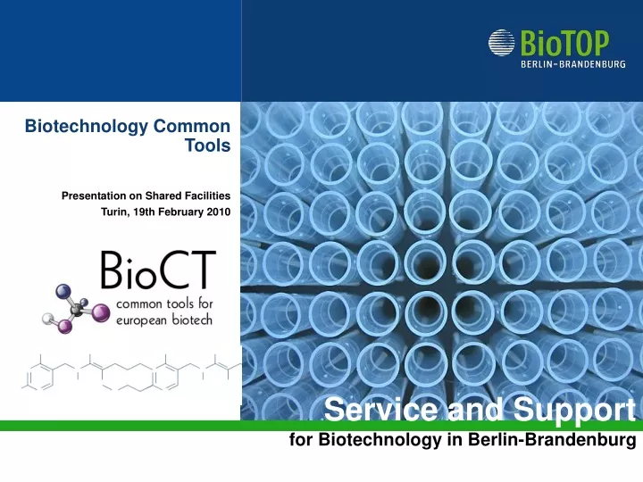biotechnology common tools presentation on shared