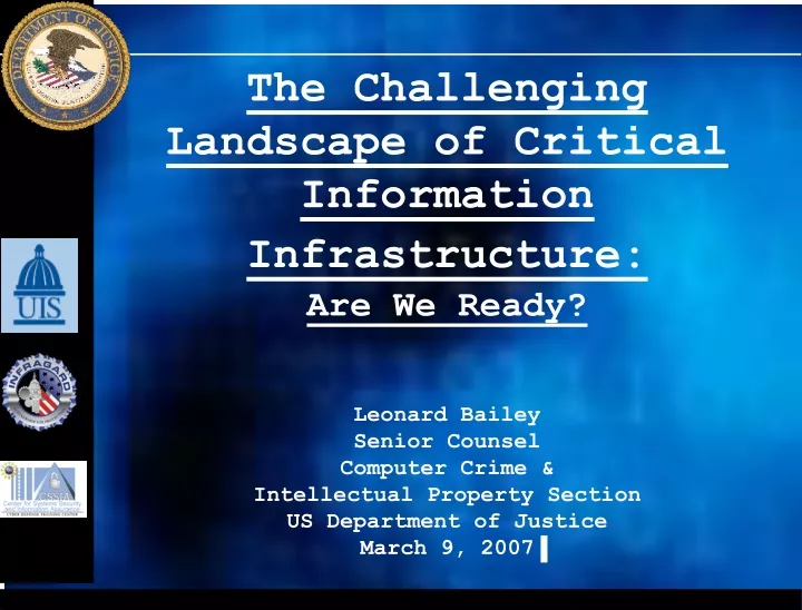 the challenging landscape of critical information infrastructure are we ready