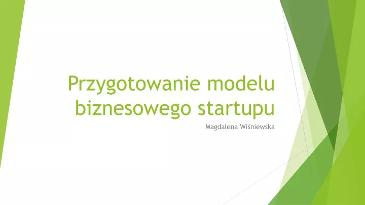 przygotowanie modelu biznesowego startupu