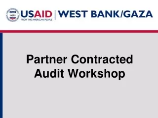 Partner Contracted Audit Workshop