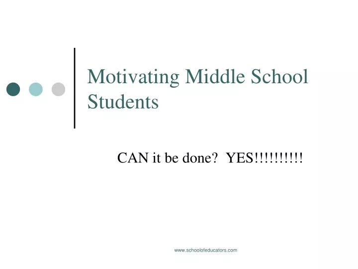 motivating middle school students