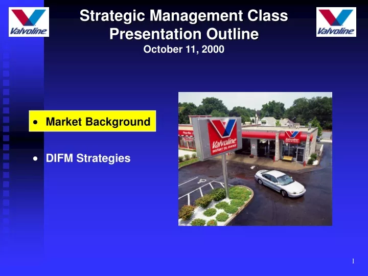 strategic management class presentation outline