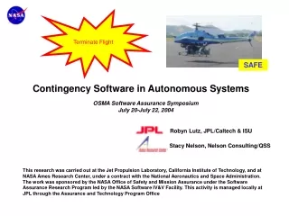 Contingency Software in Autonomous Systems