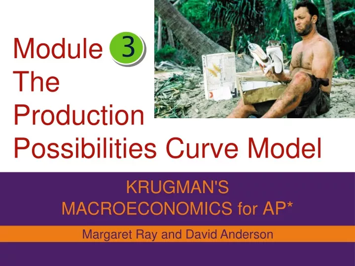 module the production possibilities curve model