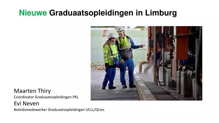 nieuwe graduaatsopleidingen in limburg