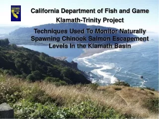 California Department of Fish and Game Klamath-Trinity Project