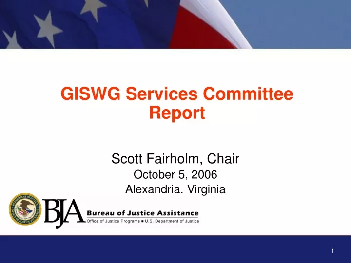 giswg services committee report