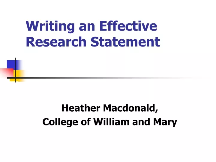 writing an effective research statement