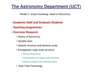 The Astronomy Department (UCT)