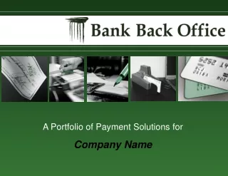 A Portfolio of Payment Solutions for Company Name