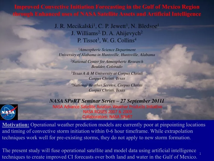improved convective initiation forecasting
