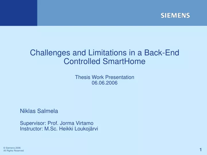 challenges and limitations in a back