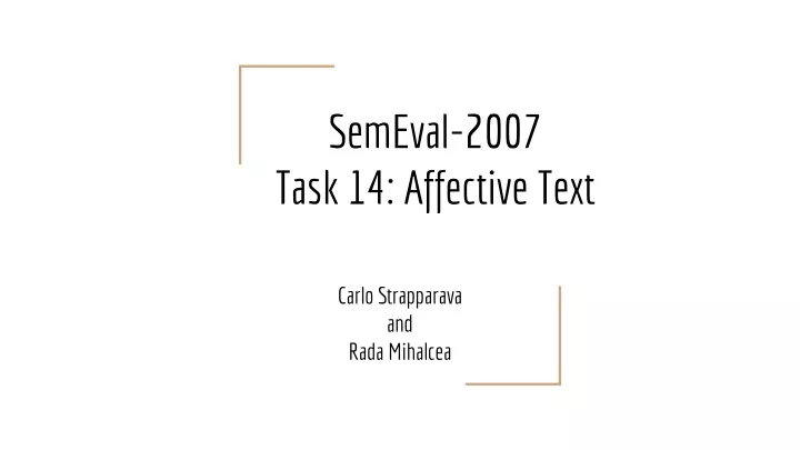 semeval 2007 task 14 affective text