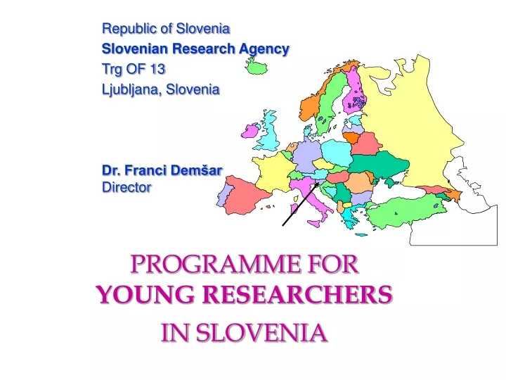 programme for young researchers in slovenia