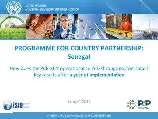 PROGRAMME FOR COUNTRY PARTNERSHIP: Senegal