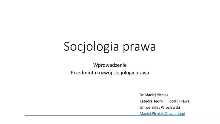 socjologia prawa