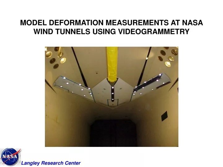 model deformation measurements at nasa wind tunnels using videogrammetry