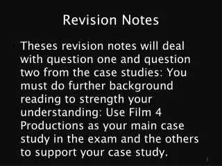 Revision Notes