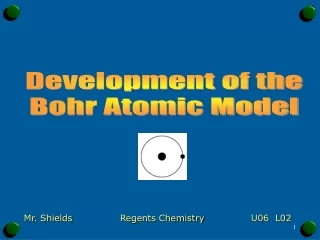 Development of the Bohr Atomic Model
