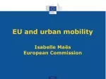 EU and urban mobility - slide 1