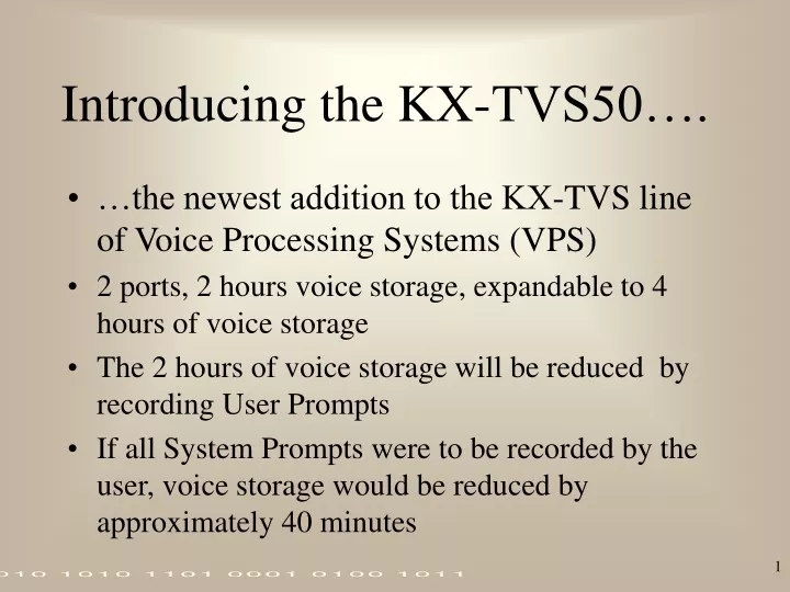 introducing the kx tvs50