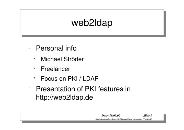 web2ldap