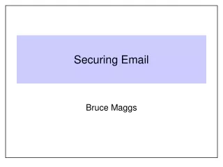 Securing Email
