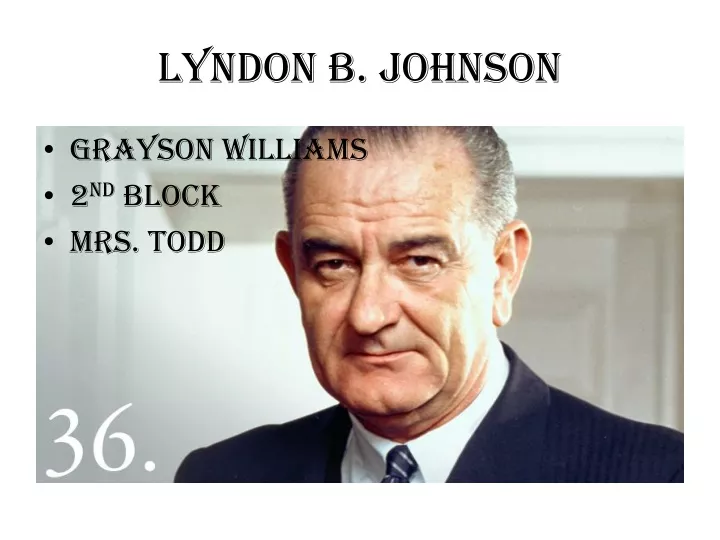 lyndon b johnson