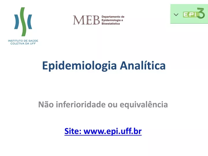 epidemiologia anal tica