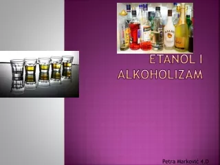ETANOL I ALKOHOLIZAM