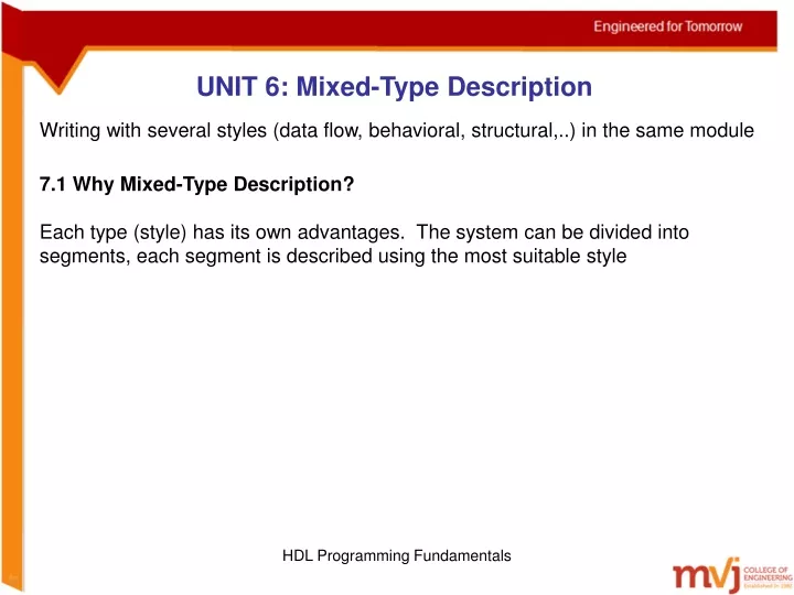 unit 6 mixed type description