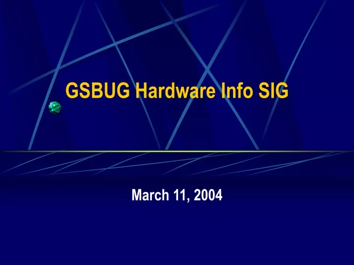 gsbug hardware info sig