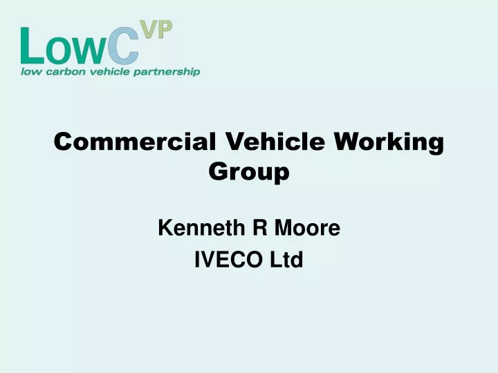 commercial vehicle working group