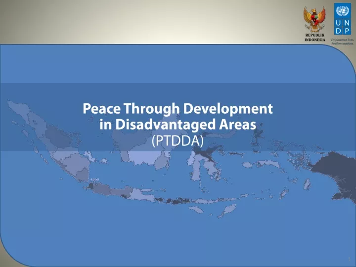 peace through development in disadvantaged areas