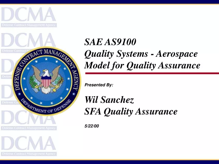 sae as9100 quality systems aerospace model