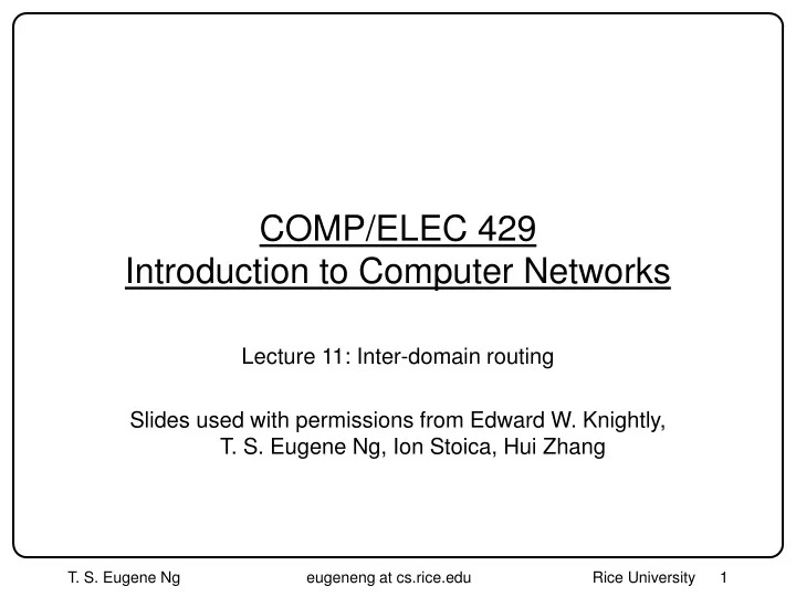 comp elec 429 introduction to computer networks