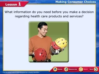 Making Consumer Choices