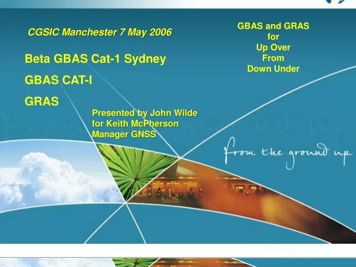 gbas and gras for up over from down under