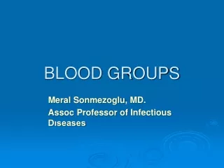 BLOOD GROUPS